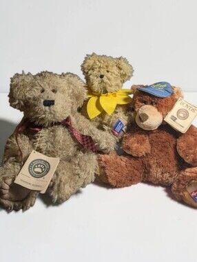 Boyds Bears Lot Of 3. Doormore Buckshot, Daffodil Days American Cancer Society